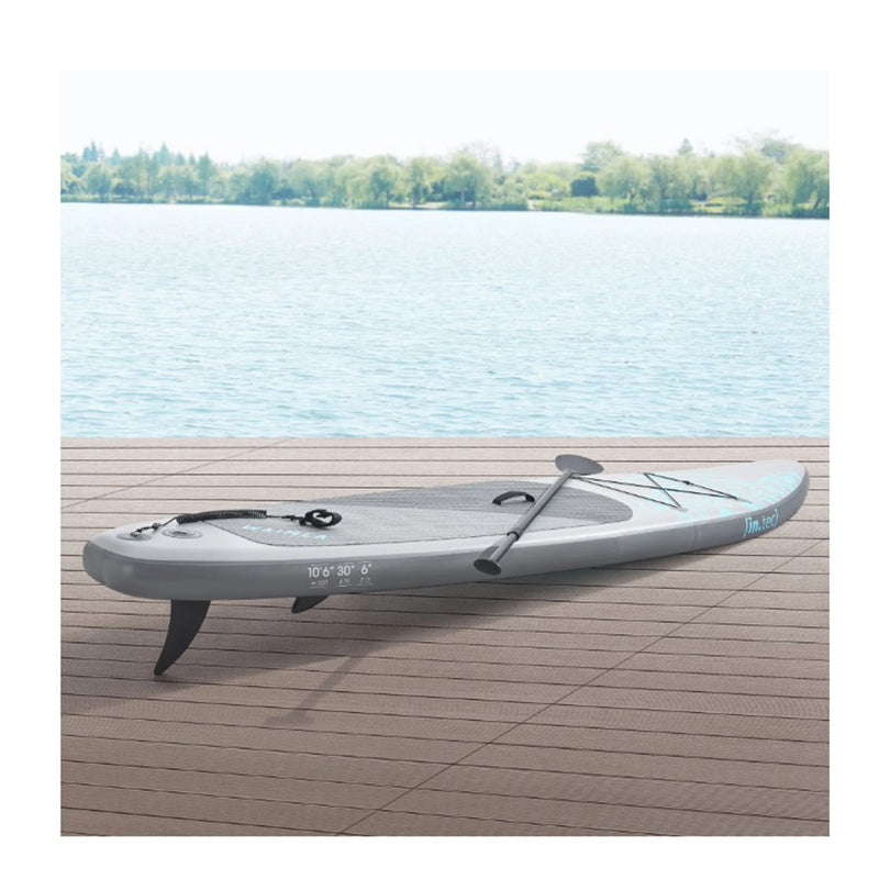 Felfújható szörf deszka SUP Paddleboard 320 x 76 x 15cm szürke