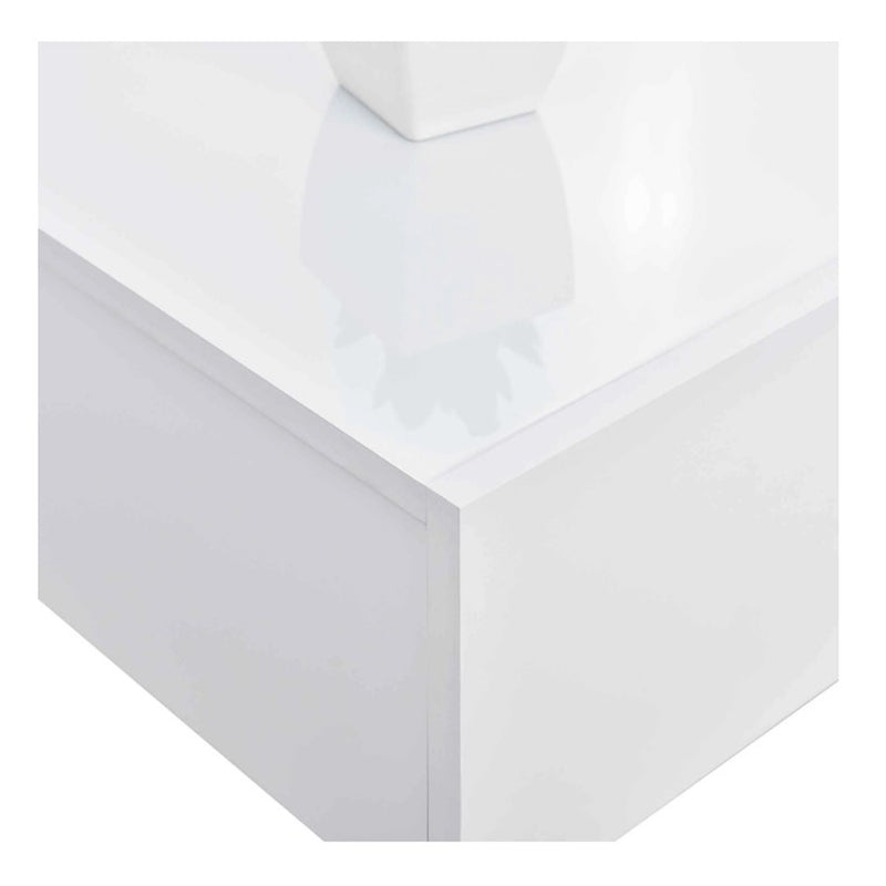 Falra szerelhető éjjeliszekrény készlet 2 db  46 x 30 x 15 cm 4 modell fényes fehér
