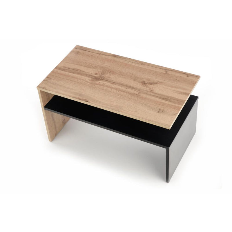 Kávézóasztal sigma wotan tölgy - fekete 90 x 50 x 50 cm
