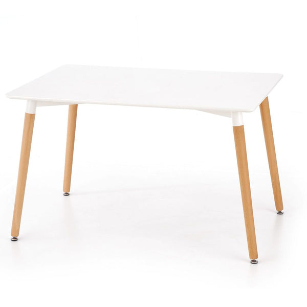 Asztal socrates fehér - természetes tölgy 120 x 80 x 74 cm