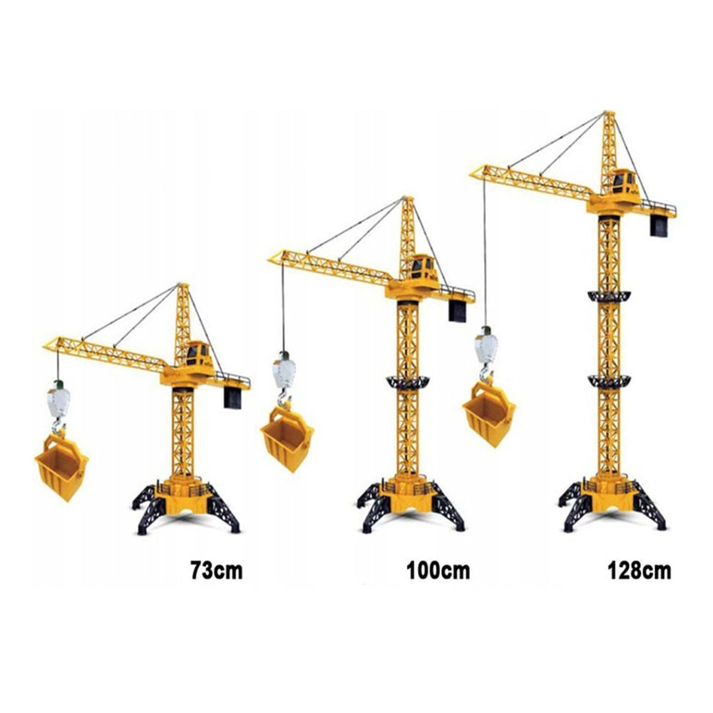 Távirányítós játékdaru torony sisakkal 128 cm