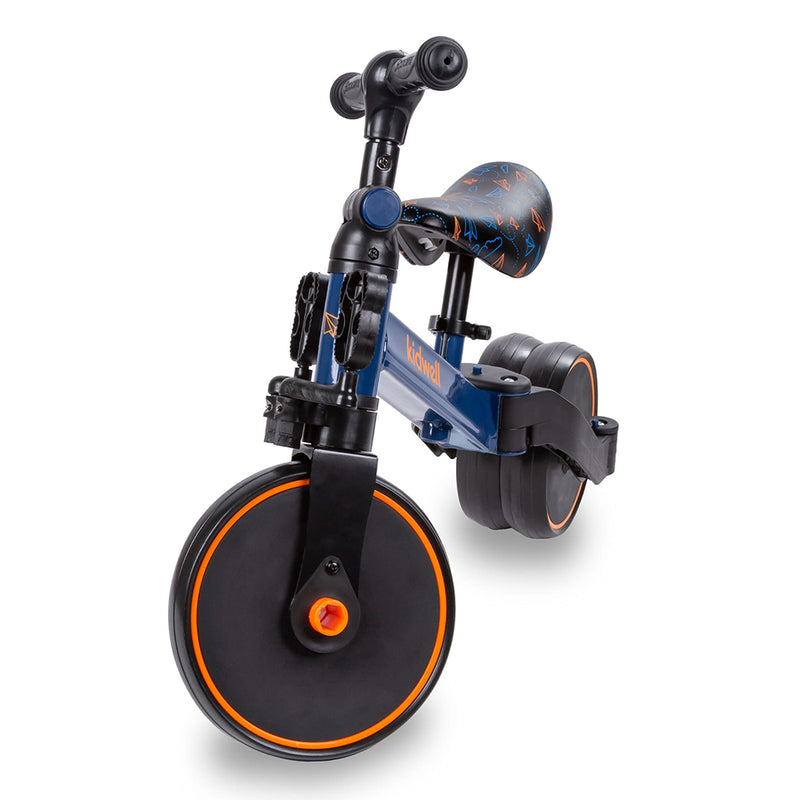 Összecsukható tricikli átalakítható pedál nélküli futó triciklivé kidwell 3 az 1-ben pico plane
