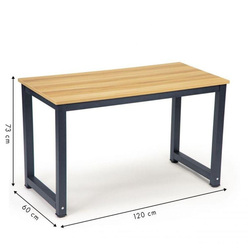 Modern home íróasztal természetes fa asztallappal 120 x 60 x 73 cm