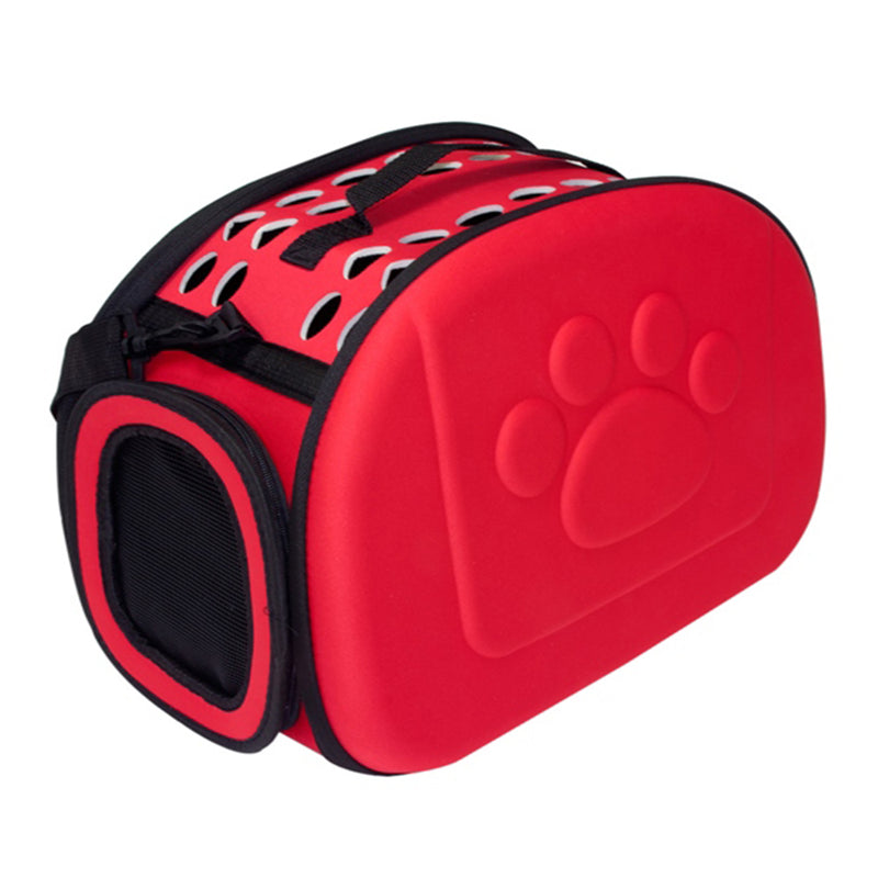 Hordozó táska kutya macska és egyéb házi kedvencek szállítására 43 x 28 x 32 cm piros