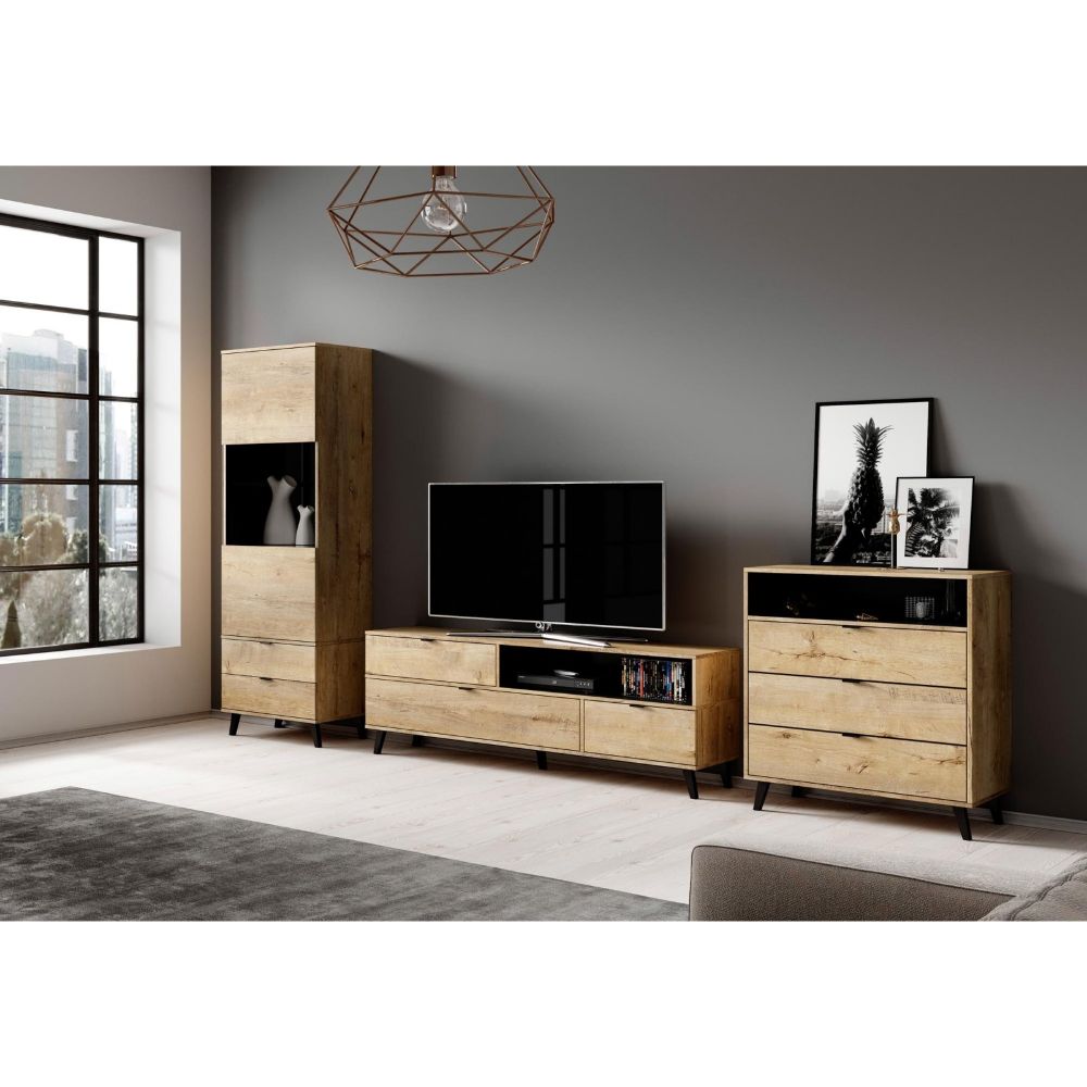 Tv komód nest rtv-1 tölgy 160 x 40 x 55 cm