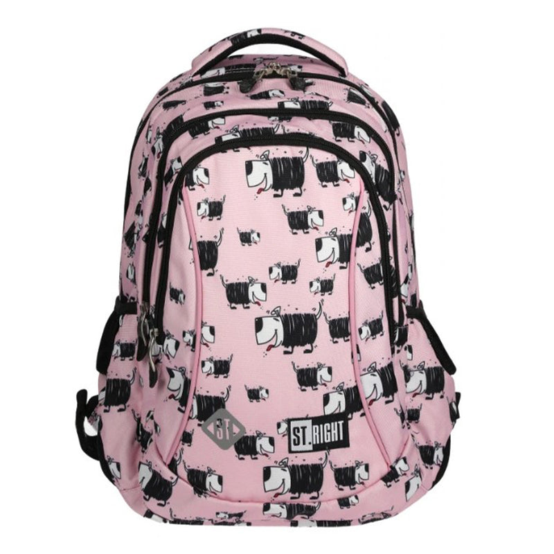 Kutya mintás iskolai táska – hátizsák 3 rekesszel