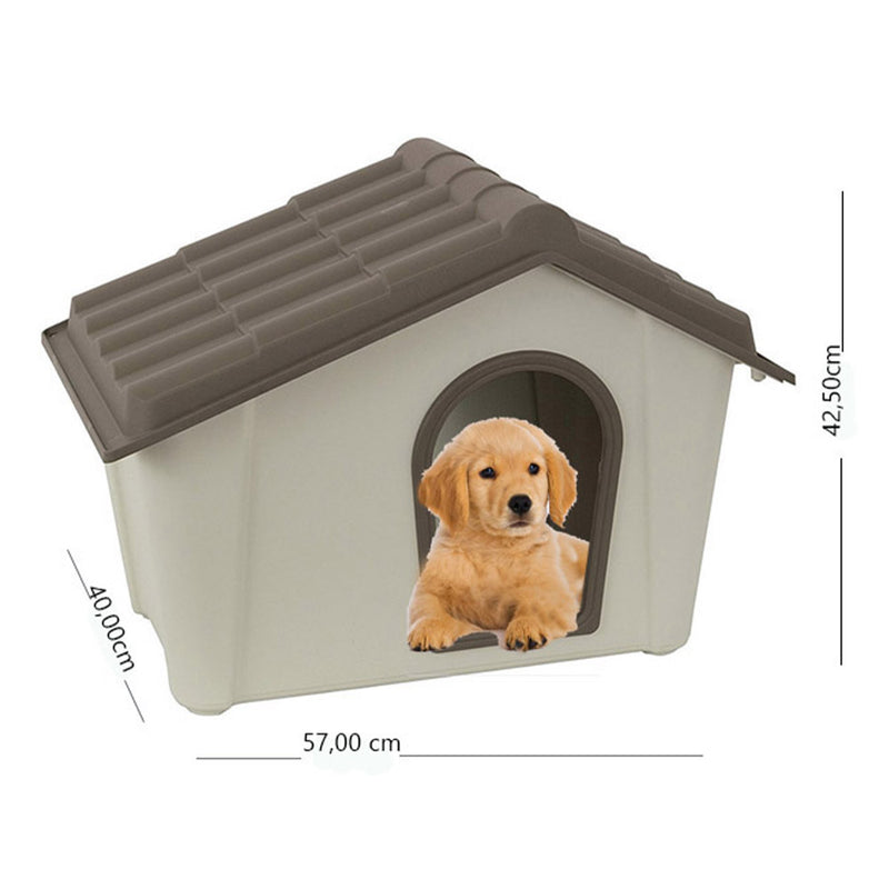 Műanyag kutyaház kistestű kutyáknak Artplast - bézs - 573 X 394 X 418