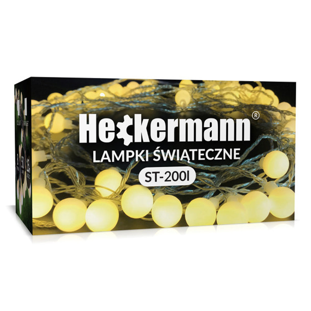 Kerti fényfüzér 100 LED 20M Heckermann