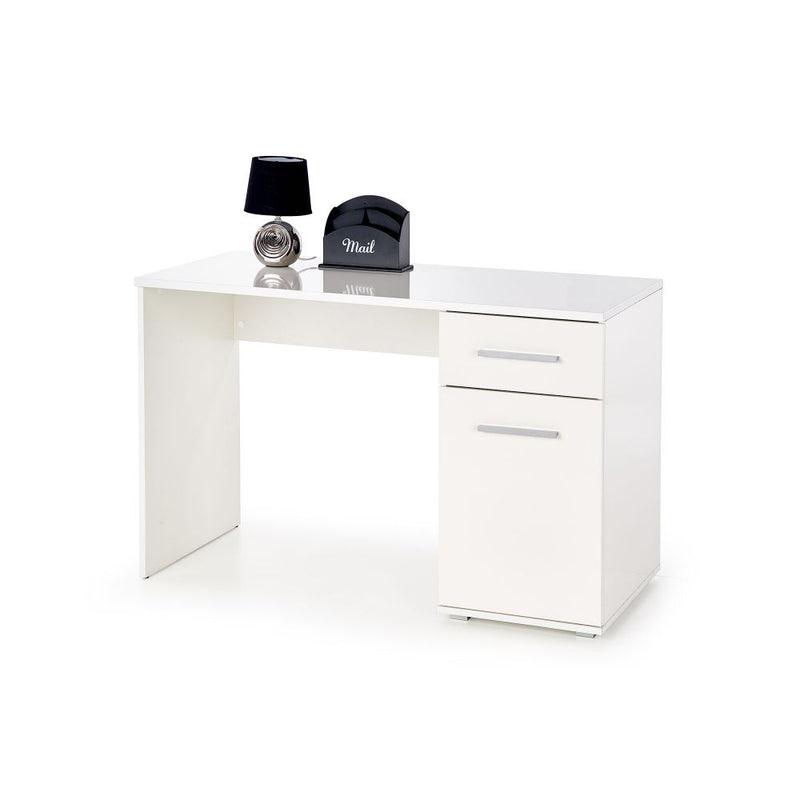 Számítógép íróasztal lima b1 1 tárolóval 1 ajtóval fehér 120 x 55 x 75 cm