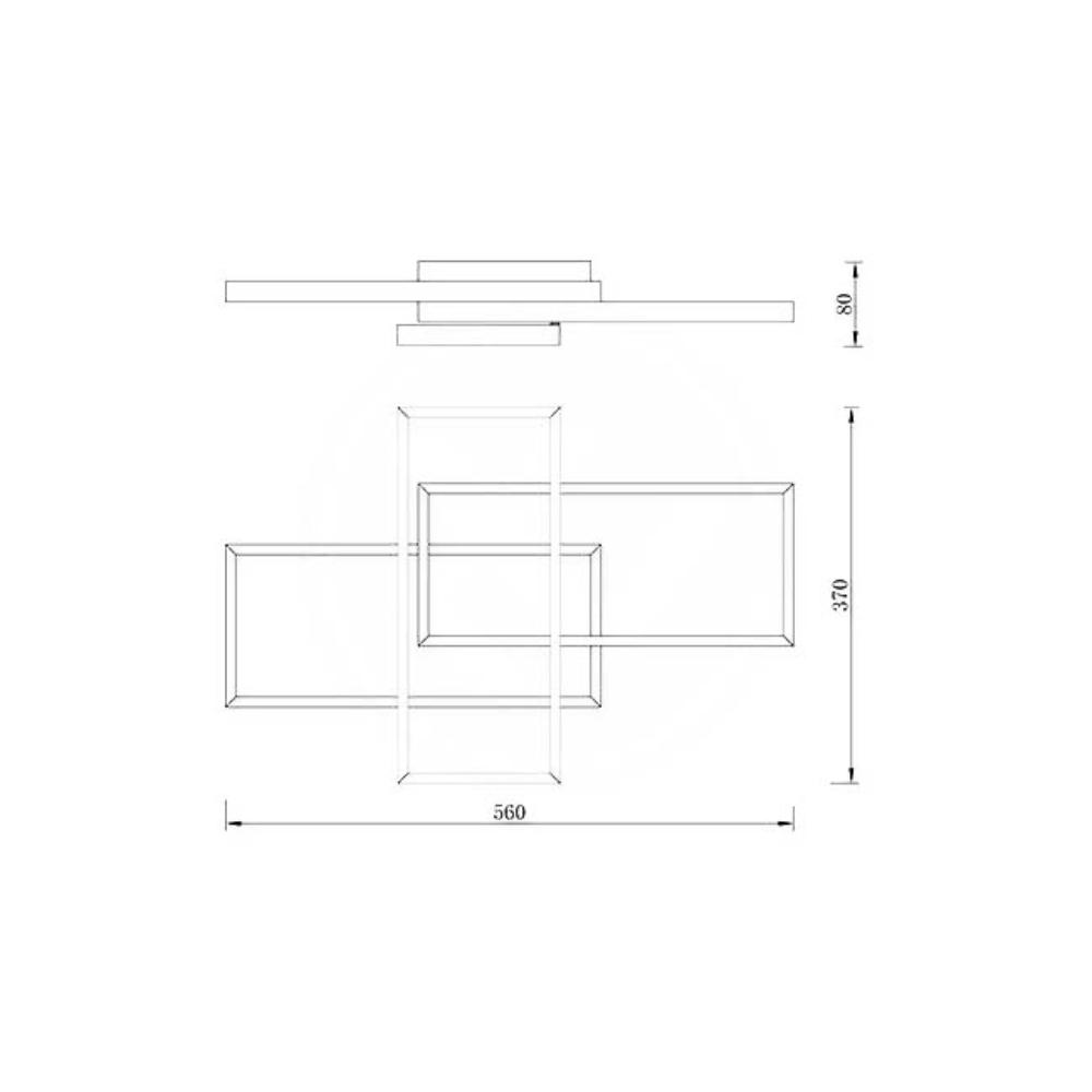 Mennyezeti led lámpa távirányítóval pegaz 105 cm 130w