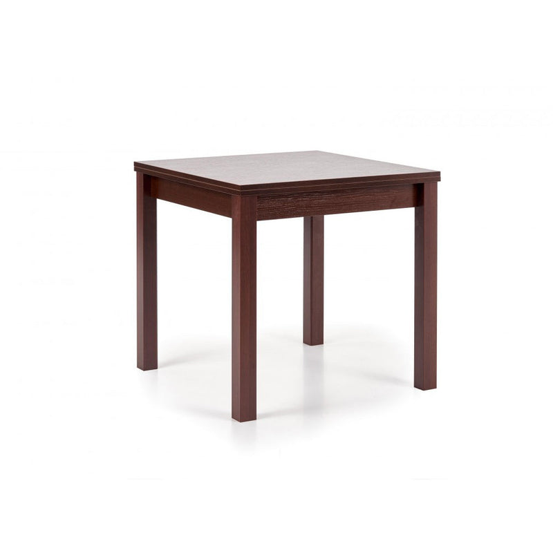 Kihúzható konyha asztal garcjan sötét dió fa 80-160 x 80 x 76cm﻿