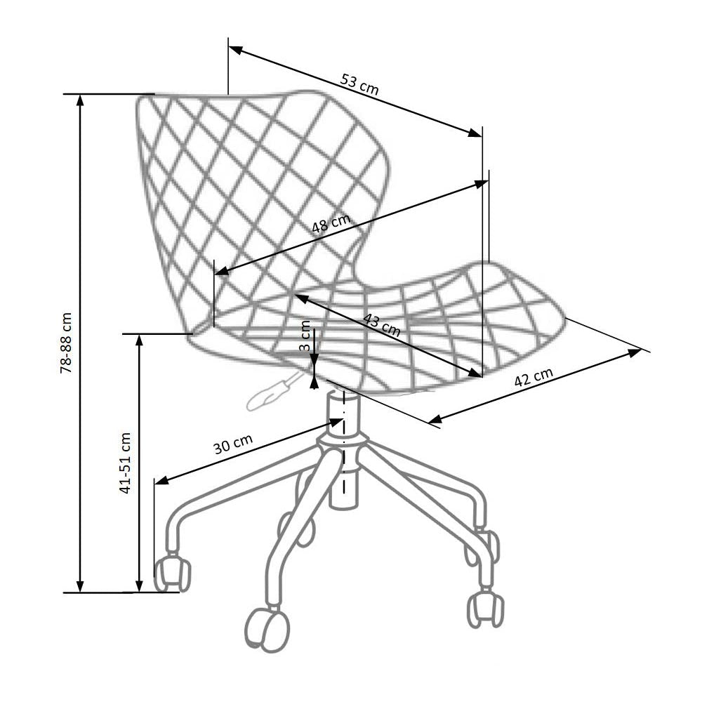 Irodai szék matrix zöld - fekete 48 x 57 x 79-88 x 46-55 cm﻿﻿