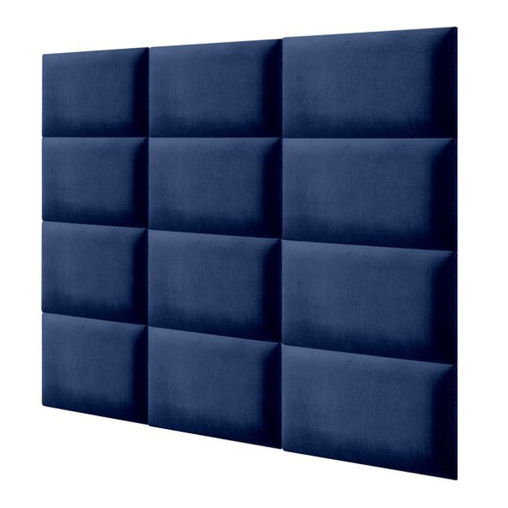 Kárpitozott fal dekorációs panel magic velvet 3d 60 x 30 cm sötétkék