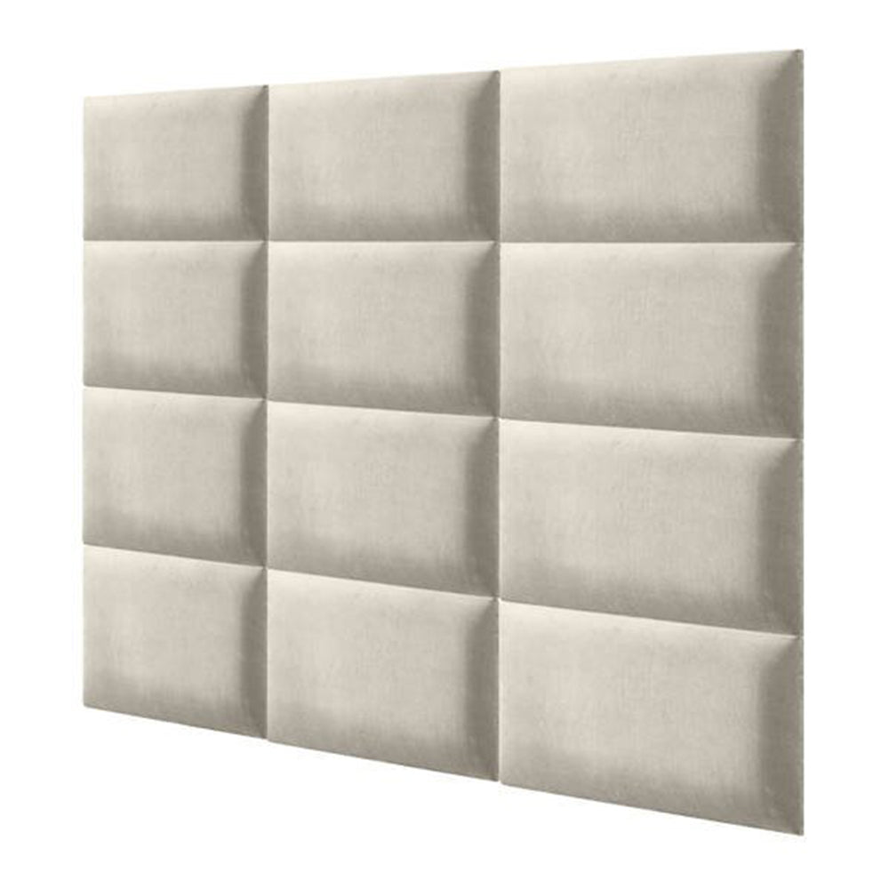 Kárpitozott fal dekorációs panel magic velvet 3d 60 x 30 cm világos szürke
