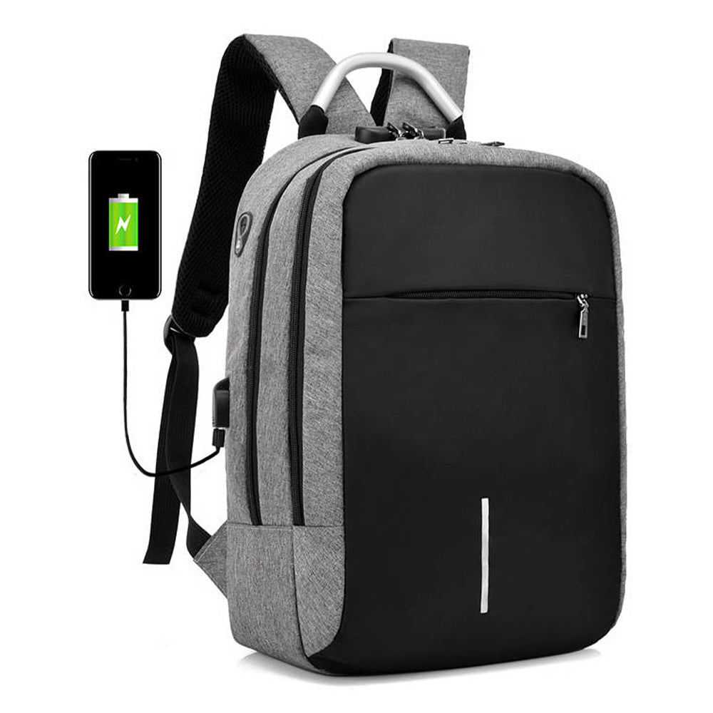 Laptop táska lopásgátlóval és USB csatlakozóval