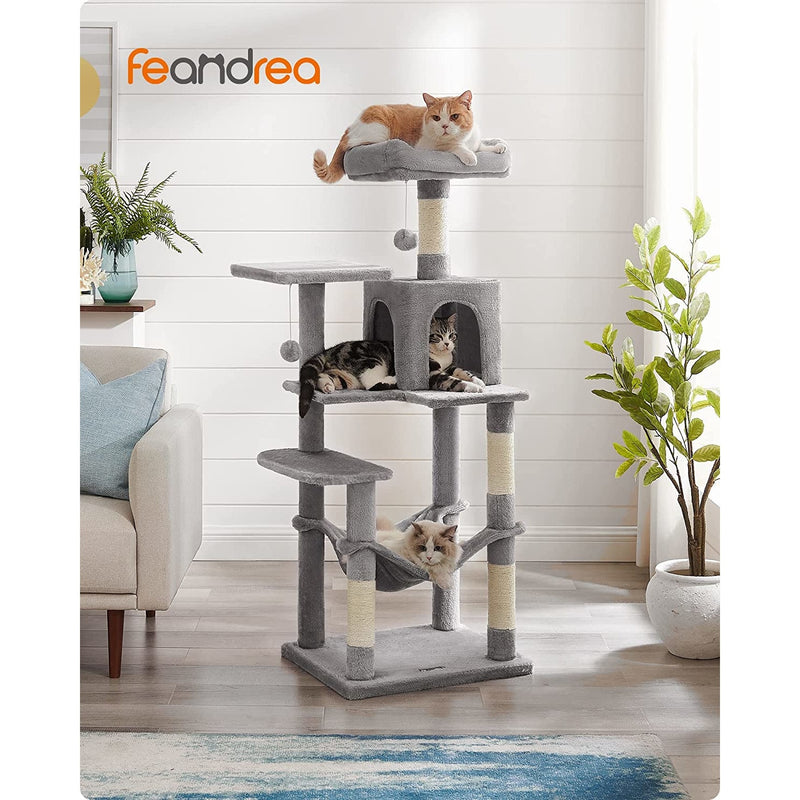 Játszókészlet macskáknak Feandrea szürke 143 cm