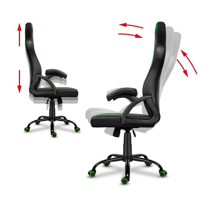 Gaming szék zöld huzaro force 3.0