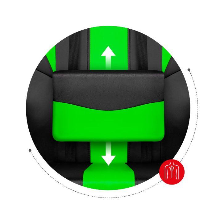 Gaming szék zöld huzaro force 3.0