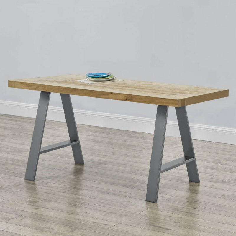 Asztalláb készlet california szürke fém 2 típus 2 db 70 x 10 x 72 cm
