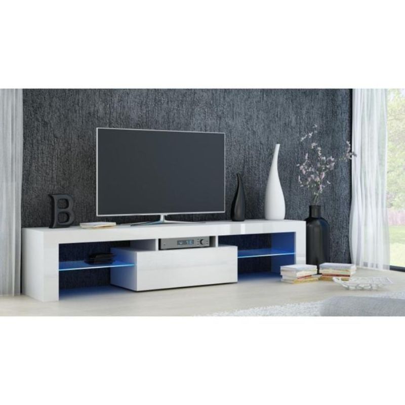 Tv komód deko fényezett fehér 160 cm