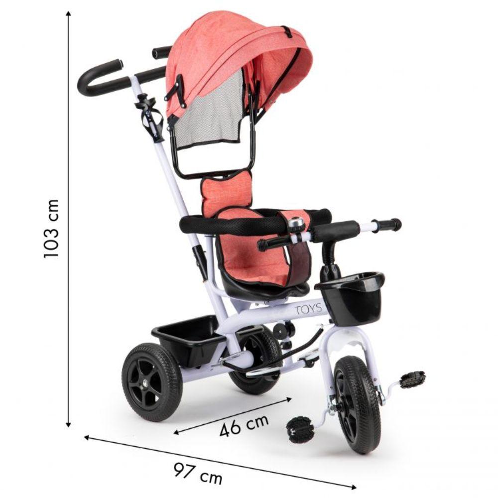 Ecotoys gyerek tricikli rózsaszín